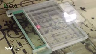 19mm K9 Optical Glass Laser Cutting [upl. by Assilanna542]