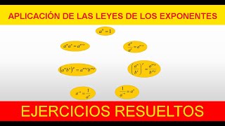 Aplicación de las Leyes de los Exponentes  Ejercicios Resueltos [upl. by Yoshiko]