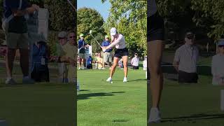 Minjee Lee tee shot at the 2024 Queen City Championship [upl. by Lesnah]