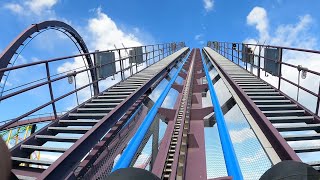 Batman The Dark Knight POV 4K Front Row 60fps Six Flags New England Agawam MA [upl. by Hgielanna690]