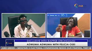 Strongman talks new song diss tracks relationship and family on AdwumaAdwuma with Felicia Osei [upl. by Halil669]