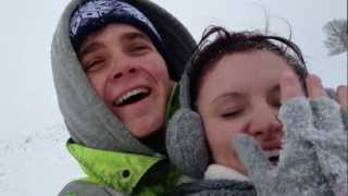 Snow Sledging Fail  ThatcherJoeVlogs [upl. by Renaxela]