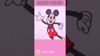 How To Draw Mickey Mouse🐭Mickey  Disney shorts youtubeshorts art mickeymouse mickey ytshorts [upl. by Nayllij]