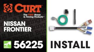 Trailer Wiring Install CURT 56225 Taillight Converter on a Nissan Frontier [upl. by Assila703]