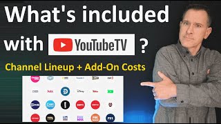 YouTube TV Channels Lineup amp AddOns List  Cost in 2024  Local channels ESPN NFL Sunday Ticket [upl. by Demetrius]