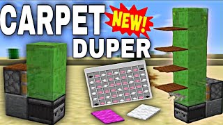 Minecraft 121  Simple Unlimited Carpet Duper Glitch  Easy Duplicator Tutorial  JavaampBedrock [upl. by Filia]