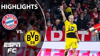 Bayern Munich vs Borussia Dortmund  Bundesliga Highlights  ESPN FC [upl. by Anahtor]