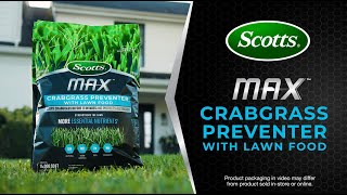 How To Use Scotts® MAX™ Crabgrass Preventer with Lawn Food [upl. by Eiramyllek]