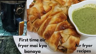 Paneer Pockets In Air Fryer Easy Air fryer Recipe airfryer airfryerrecipes [upl. by Malley]