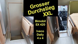 08 Bimobil EX 420  Durchstieg Wohnkabine zum Fahrerhaus XXL [upl. by Arola774]