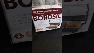 Borosil grill sandwich maker unboxing and demowheat bread veg sandwich🍔borosil shorts sandwich [upl. by Jacenta]