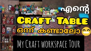 Whats in My Craft TableCraft Materials CollectionMy Craft AreaMy craft workspace tourmy studio [upl. by Berliner]