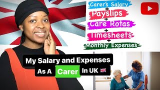 How much I earn as a Carer In UK🇬🇧My monthly ExpensesFinancial realities Of a CarerFatimata Ali [upl. by Archibald268]