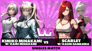 Kimiko Minakami wKairi Minakami vs Scarlet wKaori Samejima [upl. by Ahkeber592]