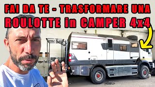 Fai da TE  Ha trasformato una roulotte in un camper 4x4  lavoro pazzesco [upl. by Spada]