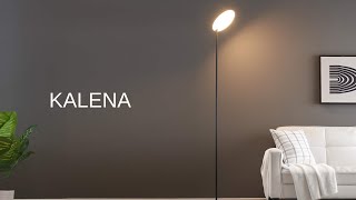 Lampadaire noir design épuré tête orientable dimmable  Kalena [upl. by Angadreme62]