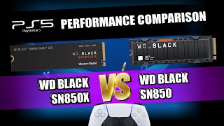 PS5 SSD TEST  WD Black SN850X vs WD Black SN850 SSD Comparison [upl. by Baumbaugh]