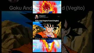 Goku And Vegeta Fuse Into Vegito  dragonballdbsdbzanimeshortssupersaiyan [upl. by Lidstone]