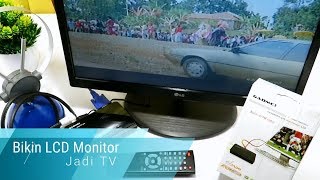 Cara bikin LCD monitor jadi TV  Unboxing TV Tuner Gadmei 5830 [upl. by Ajar]