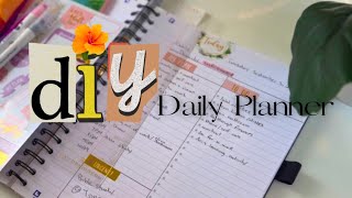 DIY Daily Planner  How to make your own planner from scratch using a notebook [upl. by Oika184]