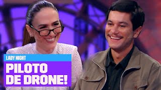 Entrevista Com Especialista Piloto de drone gato 🫦😁  Lady Night  Multishow [upl. by Nosyarg]