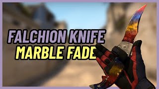 ★ Falchion Knife Marble Fade  CSGO Knife Showcase [upl. by Lrub]