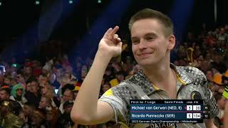 Van Gerwen v Pietreczko  SemiFinal  2023 German Darts Championship [upl. by Akkim]