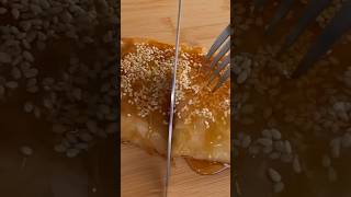 ♨️Greek Feta in Crispy Phyllo  Filo  pastry sheet  with sesame seeds and honey in the air fryer [upl. by Begga996]