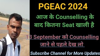 PGEAC 2024 Counselling update  Vacant seat report after 12 September counselling through GATE Score [upl. by Rodrique]