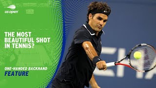 The OneHanded Backhand The Most Graceful Shot in Tennis  US Open [upl. by Sadirah]