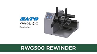 Sato RWG500 Label Rewinder [upl. by Irtemed173]