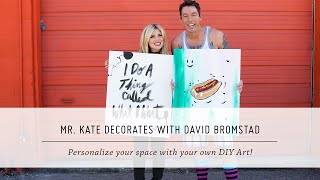 Mr Kate Decorates with David Bromstad  DIY Painting and Decor  Interior Design [upl. by Gilchrist]