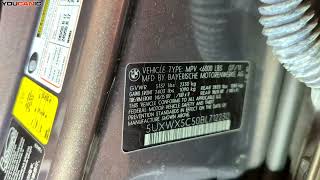 20112017 BMW X3 F25 Paint Code Location [upl. by Lemon522]