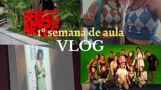 vlog  1ª semana de aula na Belas Artes [upl. by Ydahs]