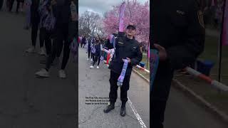 Ran my first 10k today 😭🏃🏻‍♀️💗 Cherry Blossom Run in New Jersey 10k running 🌸 [upl. by Erleena]