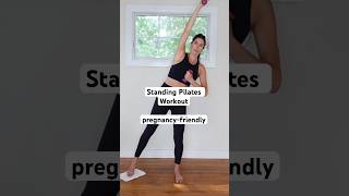 All standing Pilates workout with light weights pilatesathome standingpilates [upl. by Arevle412]