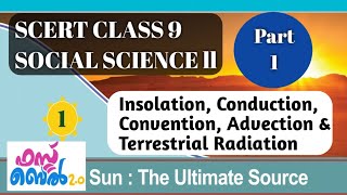 SCERT Class 9 Social Science ll Chapter 1SunThe Ultimate SourceProcesses Of Heat Transfer [upl. by Oetomit]