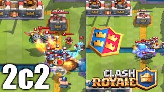 MEJOR COMBINACIÓN DE MAZOS EN 2C2  CLASH ROYALE [upl. by Yttak]