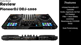 Pioneer DJ DDJ1000 Recordbox Controller Review Full HD German 2018 [upl. by Akeenahs]