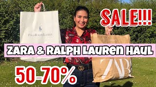 ZARA amp RALPH LAUREN HAUL  LAST SEASON SALE UP TO 5070 [upl. by Eeslek634]