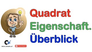 Quadrat Eigenschaften Überblick [upl. by Rustin208]