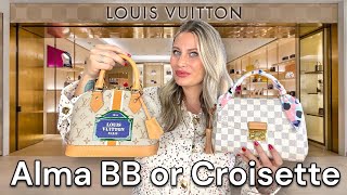 Louis Vuitton Croisette or Alma BB WHICH ONE DO I RECOMMEND [upl. by Schwejda]