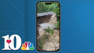 Fentress County roads washed out due to flooding several other East TN roads impacted [upl. by Dranyam]