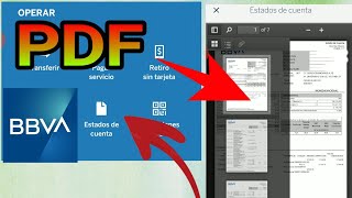 Cómo consultar Tu ESTADO DE CUENTA en la app de Bancomer y guardarlo en PDF [upl. by Odelia229]