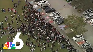 Students perform MASSIVE WALKOUT at Monarch High School after staff reassigned [upl. by Roseann640]