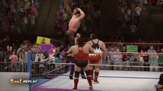 Legion of Doom vs The Natural Disasters Tag Title Match  WWF Royal Rumble 1992 WWE 2K16 Universe [upl. by Idnor703]