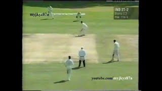 Waqar Younis Vs Young Rahul Dravid Full Over Sahara Cup 1996 [upl. by Airotna]