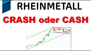 ✯ Rheinmetall CRASH oder CASH ✯ Chartanalyse Charttechnik Aktie Prognose Analyse [upl. by Eldnar]