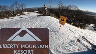 Skiing at Liberty Mountain Resort in PA [upl. by Olli96]