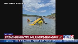 Plane crashes into Keystone Lake [upl. by Eiralav]